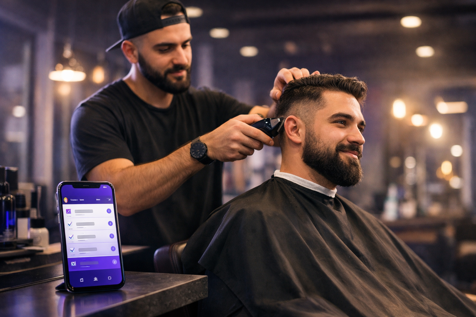 Barbearia usando Belflow